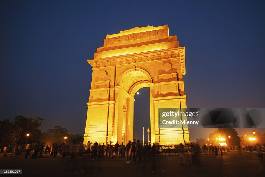 Famosa atracción. puerta de la India nueva Dehli