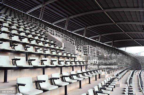 seat in the stadium - seat stock pictures, royalty-free photos & images
