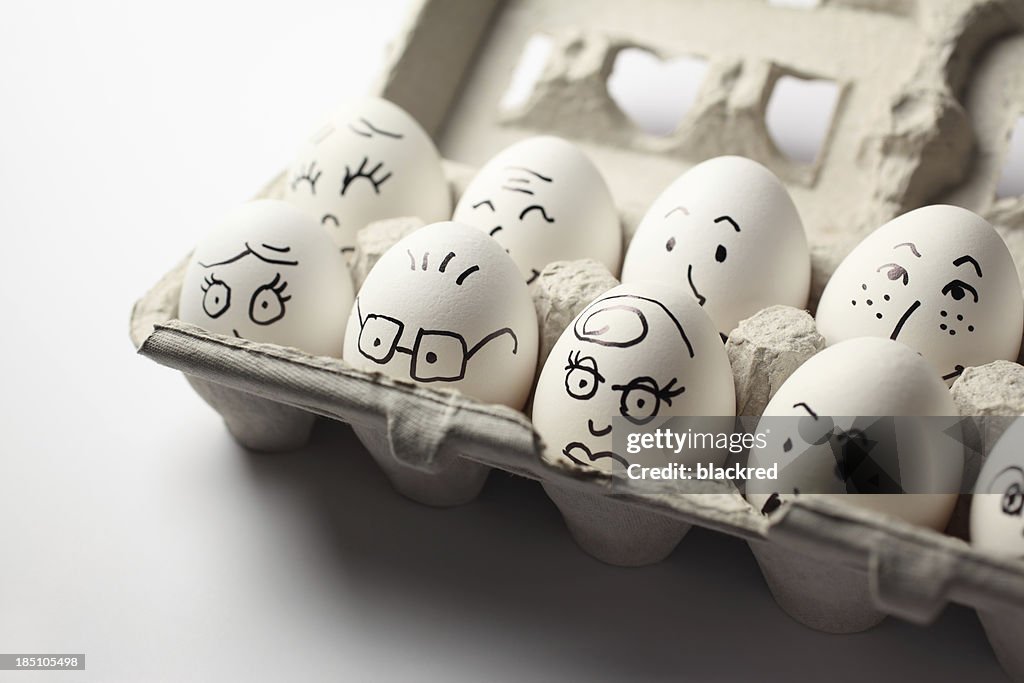 Egg Heads in the Carton