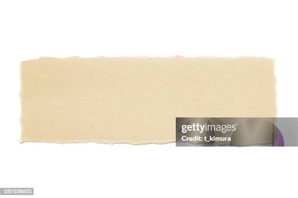 rasgado de papel marrón - álbum-de-recuerdos fotografías e imágenes de stock
