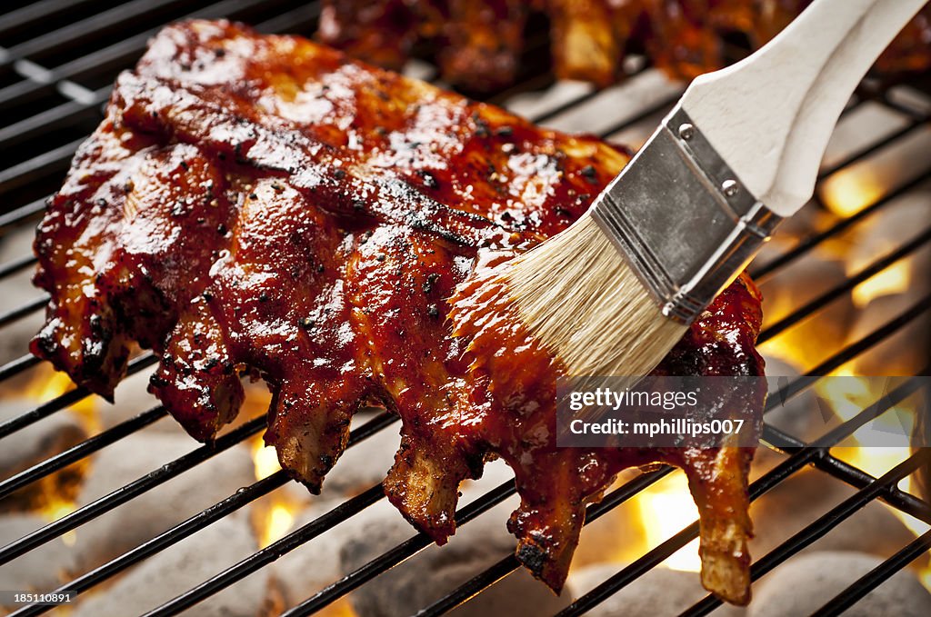 Grilling Ribs