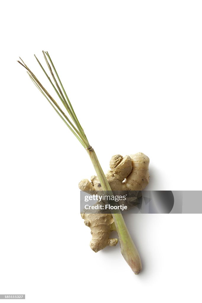 Asiático componentes: Lemongrass e de Gengibre