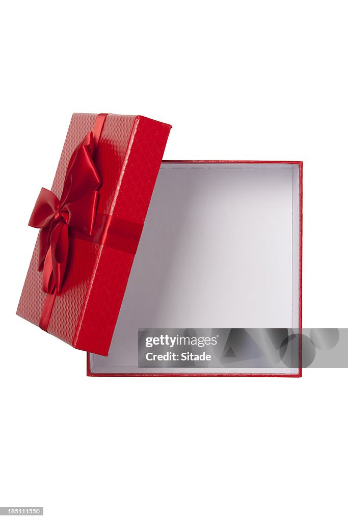 Gift Box With Clipping Path