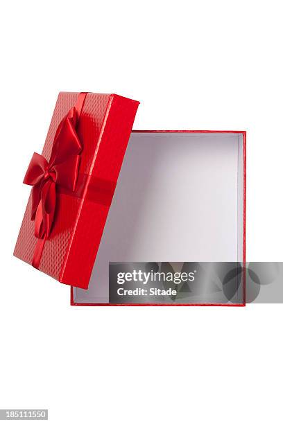 gift box with clipping path - gift box stock pictures, royalty-free photos & images