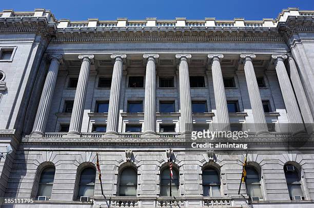 courthouse in baltimore - baltimore maryland stock pictures, royalty-free photos & images