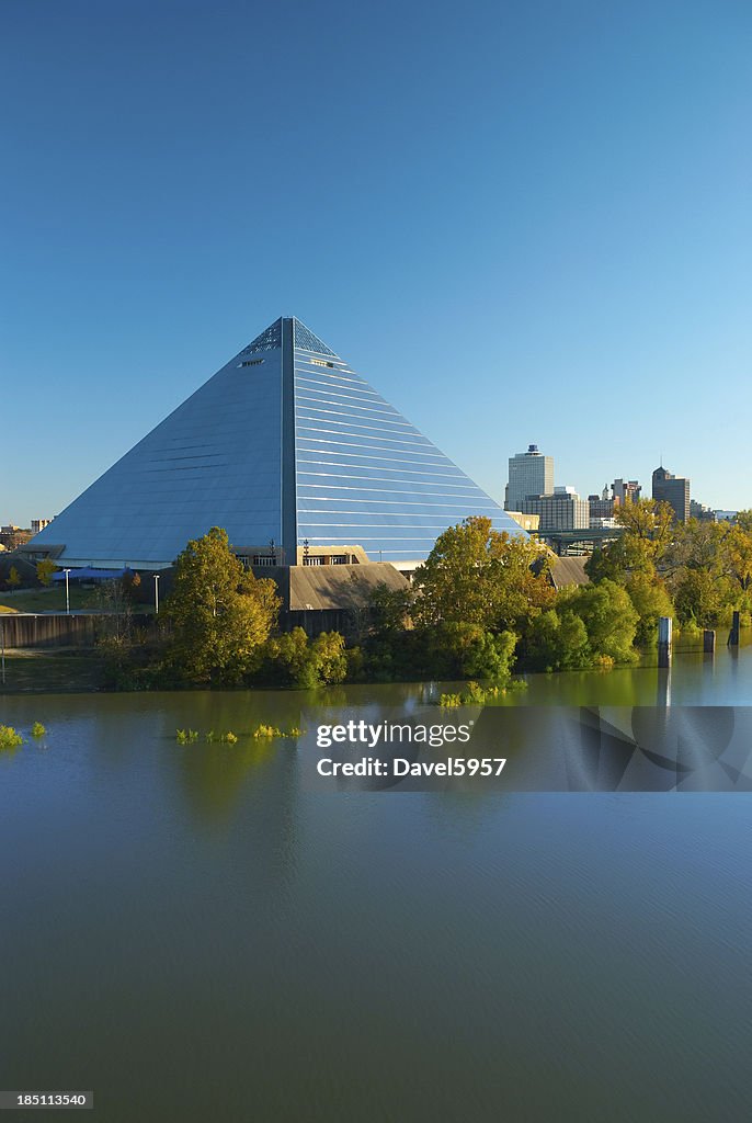 Memphis pyramid and skyline