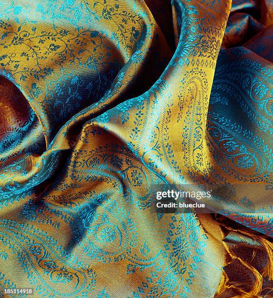 indische material - silk cloth stock-fotos und bilder