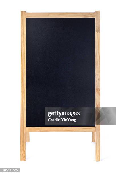 leere restaurant-menü-tafel-tafel-rahmen mit textfreiraum - chalkboard sign stock-fotos und bilder