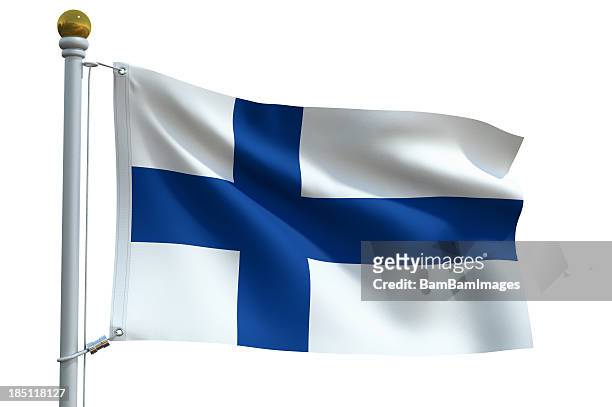 シングルフラッグ-finalnd - フィンランド文化 ストックフォトと画像