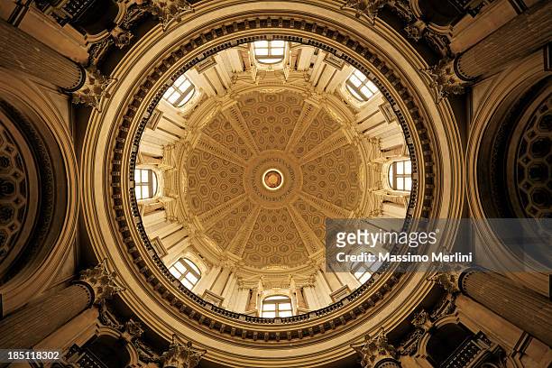 dome, basilica of superga - turin stock pictures, royalty-free photos & images