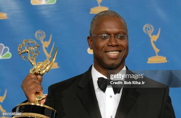 Actor Andre Braugher backstage at the Emmy Awards Show, August 27 2006, in Los Angeles, California.