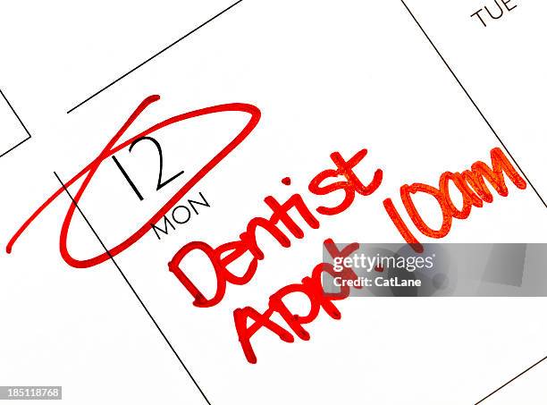 dentista cita - monday fotografías e imágenes de stock