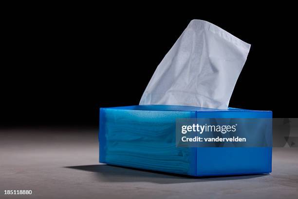 box of tissues - tissue stockfoto's en -beelden