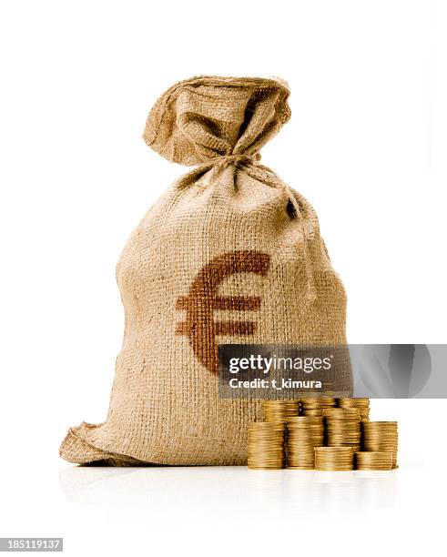 money bag - geldsack stock-fotos und bilder