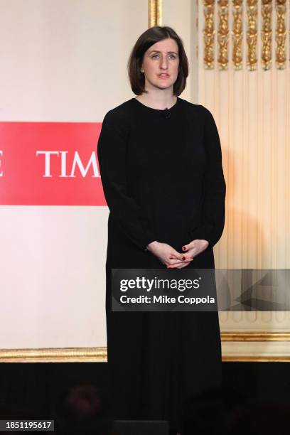 Kelly Conniff speaks onstage during A Year In TIME at The Plaza Hotel on December 12, 2023 in New York City.