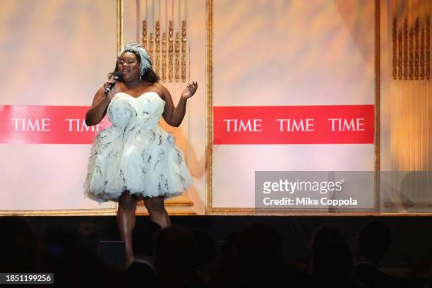 Alex Newell performs during A Year In TIME at The Plaza Hotel on December 12, 2023 in New York City.