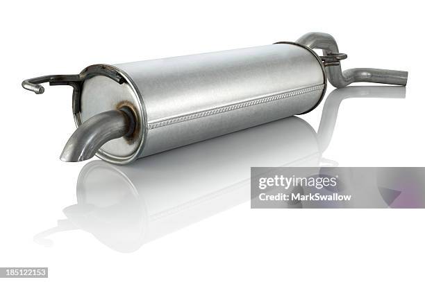 exhaust silencer - silencer stock pictures, royalty-free photos & images