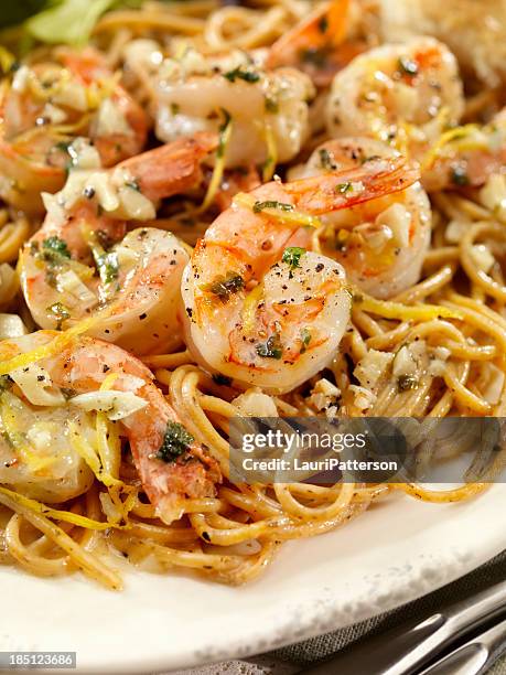 shrimps scampi - shrimp scampi stock-fotos und bilder