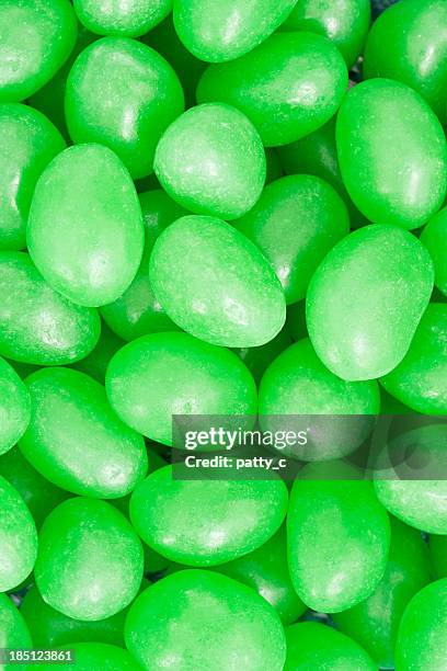 green jelly beans - jelly beans stock pictures, royalty-free photos & images