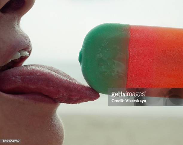 icecream - juicy lips stock pictures, royalty-free photos & images