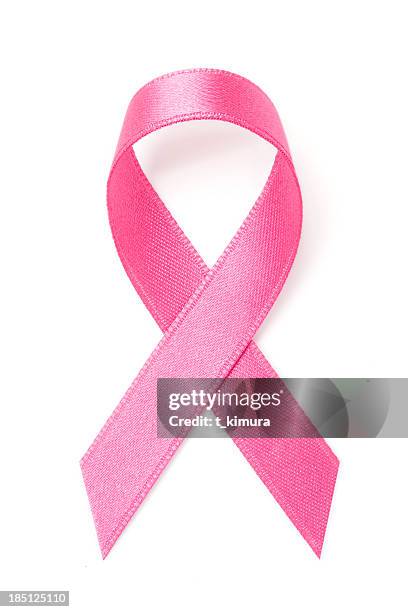 pink breast cancer awareness ribbon - band bildbanksfoton och bilder