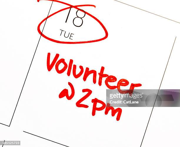 volunteer reminder - 2012 calendar stock pictures, royalty-free photos & images