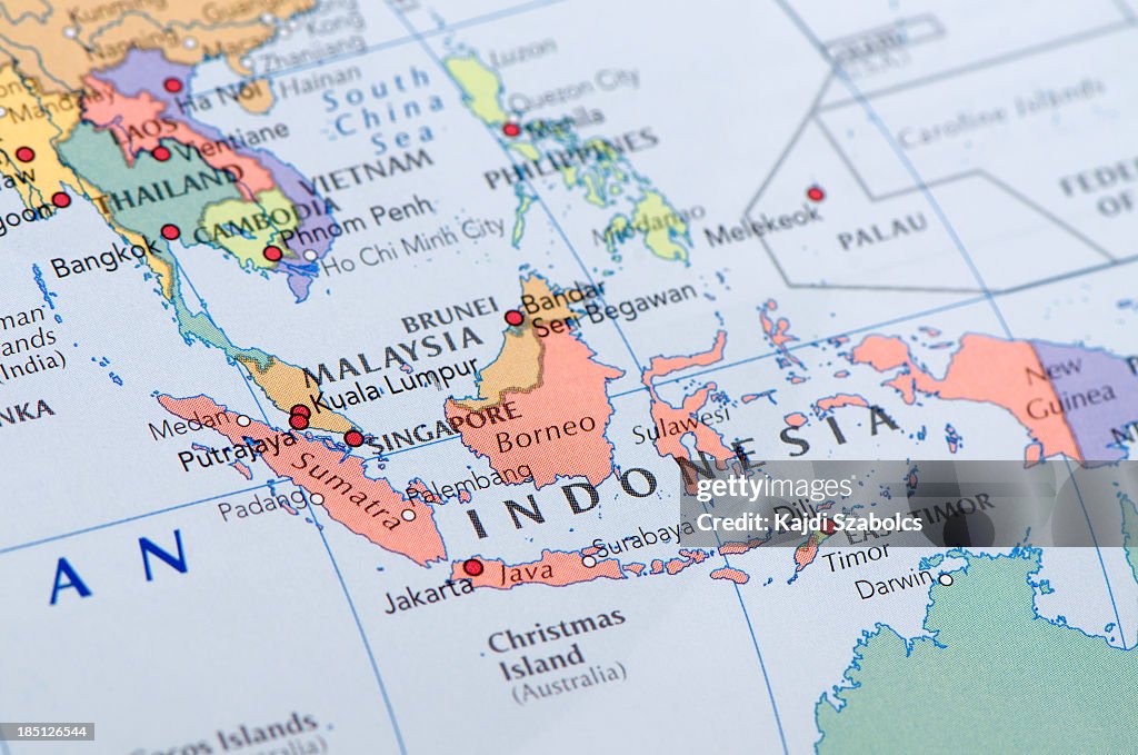 Indonesien Karte