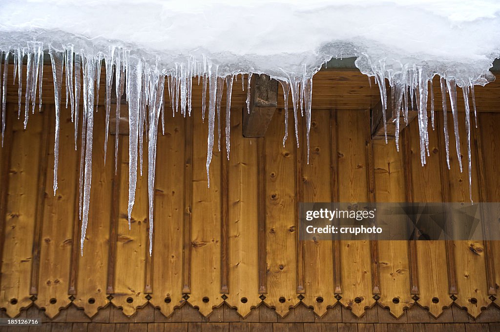 Icicles on the roof