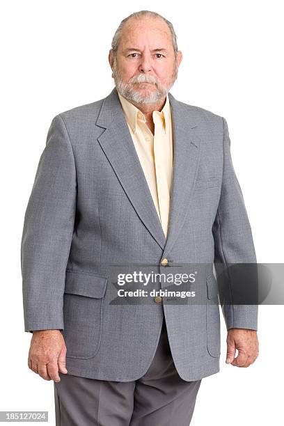 深刻な老人男性のスーツ - human build ストックフォトと画像