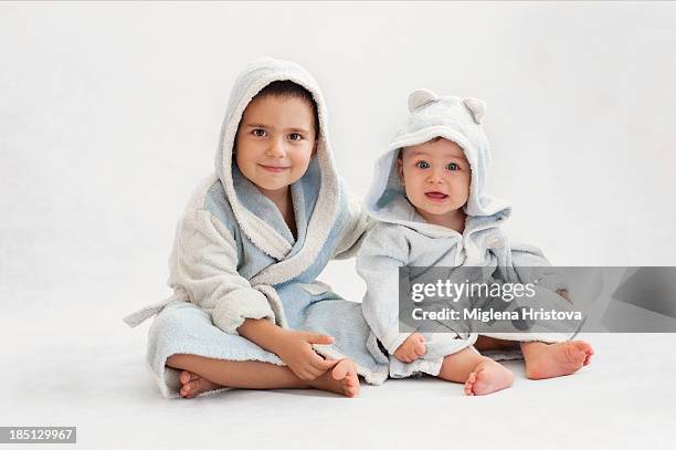 Two Baby Robe 242 Hooded Bathrobe Stock Photos, High-Res Pictures, and Images - Getty ...