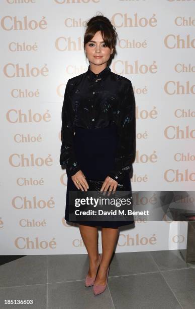 Jenna Coleman attends Cocktail to Celebrate the Launch of the Book "Chloe Attitudes" hosted by Sarah Mower and Marc Ascoli at Freer and Sackler...