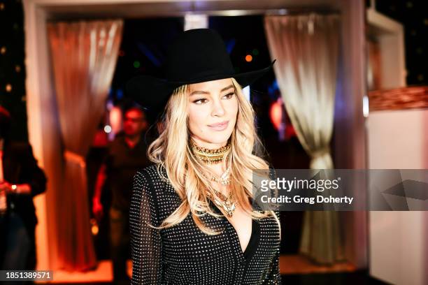 Hassie Harrison attends Bingham's Bourbon NFR After Party at Inspire at the Wynn on December 07, 2023 in Las Vegas, Nevada.
