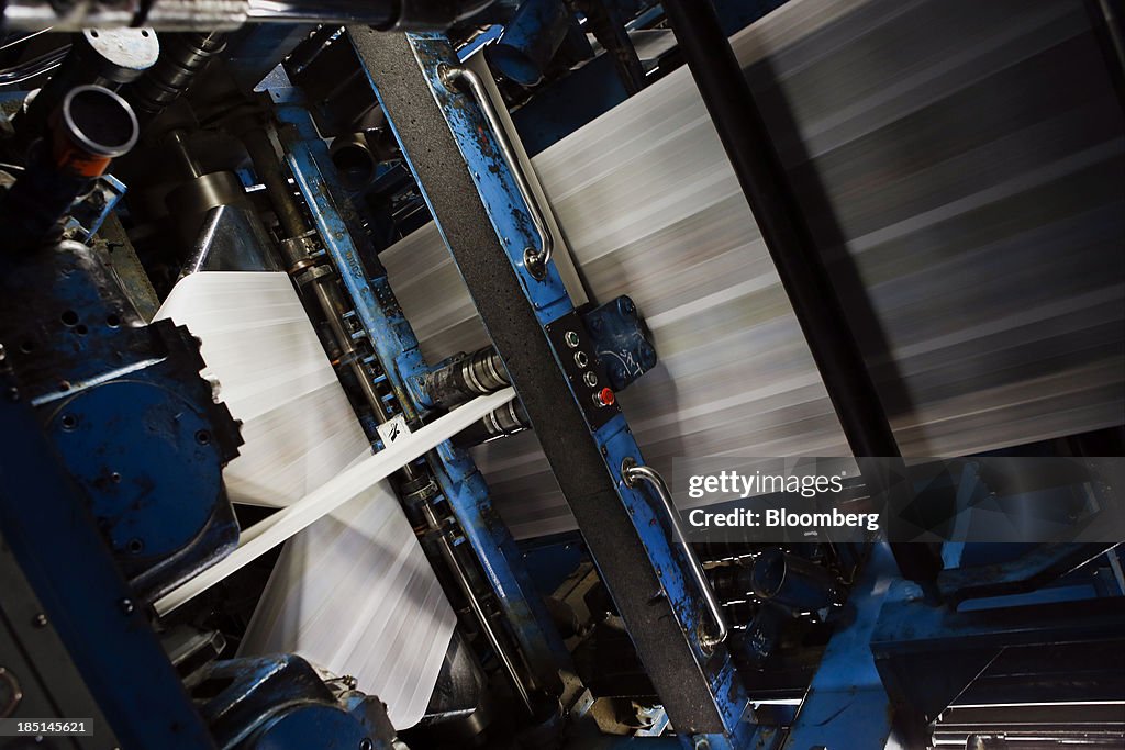 Printing Of The Los Angeles Times As Government Shutdown Ends