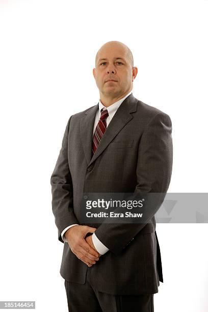 Head coach Herb Sendek of Arizona poses for a portrait during the PAC-12 Men's Basketball Media Day on October 17, 2013 in San Francisco, California.