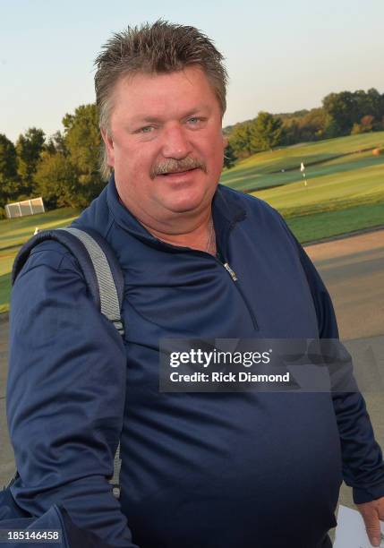 Country Singer/Songwriter Joe Diffie attends the T.J. Martell Foundation 2013 Wirtgen America Charity Gold Classic at the Hermitage Golf Course on...