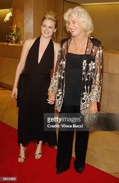 Actress Alicia Silverstone and mother Didi attend the 17th Annual Genesis Awards at the Beverly Hilton Hotel on March 15, 2003 in Beverly Hills,...