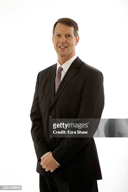 Head coach Ken Bone of Washington State poses for a portrait during the PAC-12 Men's Basketball Media Day on October 17, 2013 in San Francisco,...