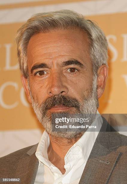 Actor Imanol Arias attends 'The 1824 series' whisky by The Macallan party photocall at 1113 Loft on October 17, 2013 in Madrid, Spain.