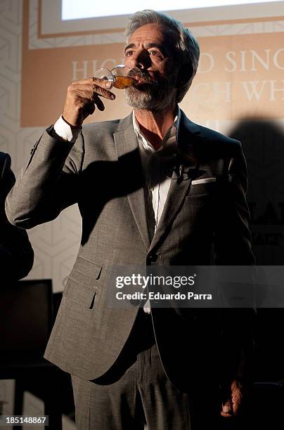 Actor Imanol Arias attends 'The 1824 series' whisky by The Macallan party photocall at 1113 Loft on October 17, 2013 in Madrid, Spain.