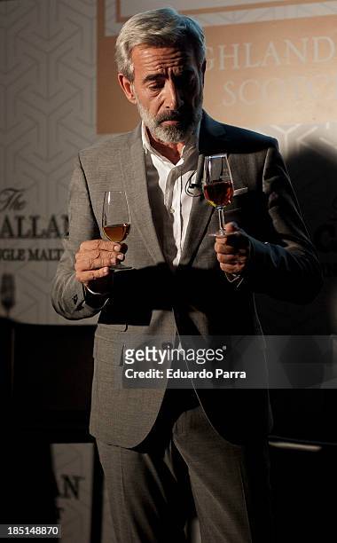 Actor Imanol Arias attends 'The 1824 series' whisky by The Macallan party photocall at 1113 Loft on October 17, 2013 in Madrid, Spain.