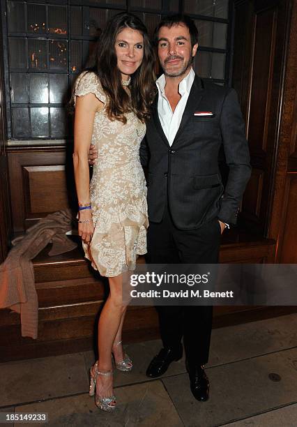 Andrea Dibelius attends the Alexander McQueen and Frieze Dinner to celebrate the Frieze Art Fair 2013 on October 17, 2013 in London, England.