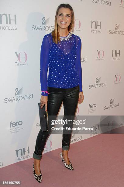 Mar Flores attends 'Pink hope' party photocall a Madrid Casino on October 17, 2013 in Madrid, Spain.