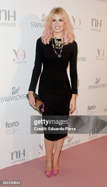 Adriana Abenia attends 'Pink hope' party photocall a Madrid Casino on October 17, 2013 in Madrid, Spain.