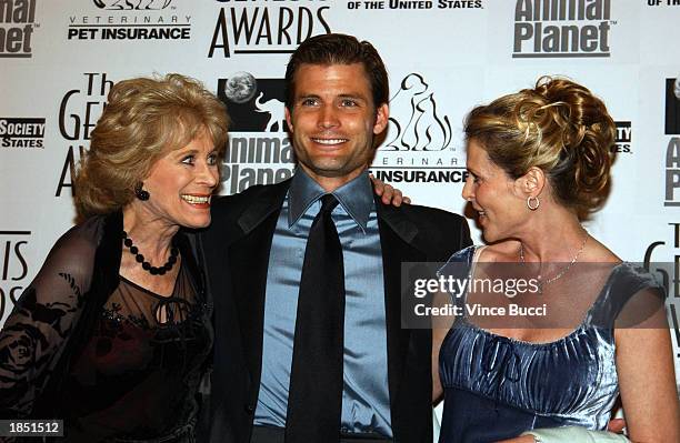 Humane Society V.P. Gretchen Wyler, actors Casper Van Dien and wife Catherine Oxenberg attend the 17th Annual Genesis Awards at the Beverly Hilton...