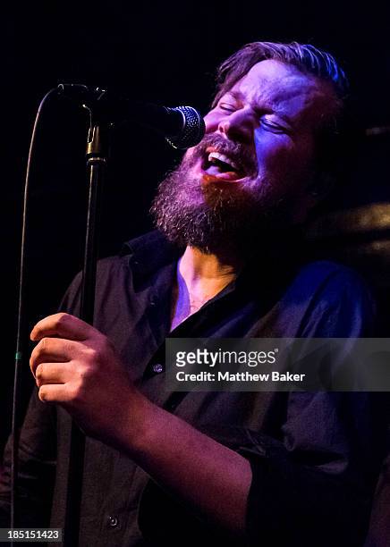 John Grant performs on stage at The Jazz Cafe as part of the Q Awards series of concerts on October 17, 2013 in London, England.