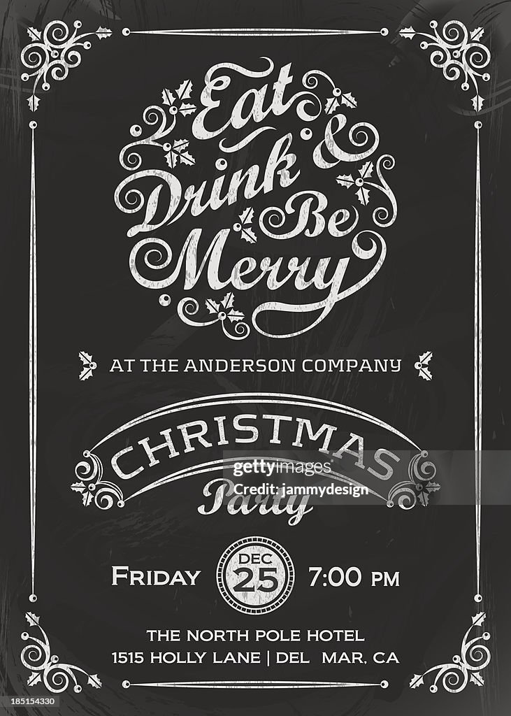 Eat, Drink, and Be Merry Invitation