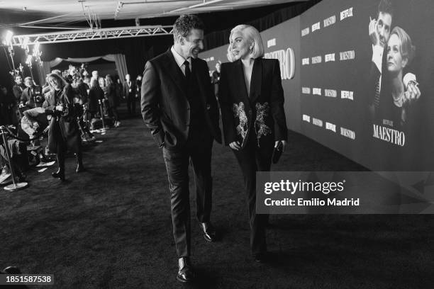 Bradley Cooper and Lady Gaga attend Netflix Maestro LA special screening at Academy Museum of Motion Pictures on December 12, 2023 in Los Angeles,...