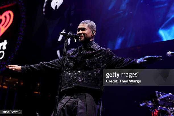 Usher performs onstage during iHeartRadio Q102's Jingle Ball 2023 at Wells Fargo Center on December 12, 2023 in Philadelphia, Pennsylvania.