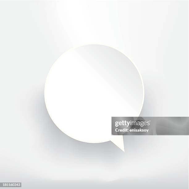 speech bubble - illustration - 3d think bubble stock illustrations