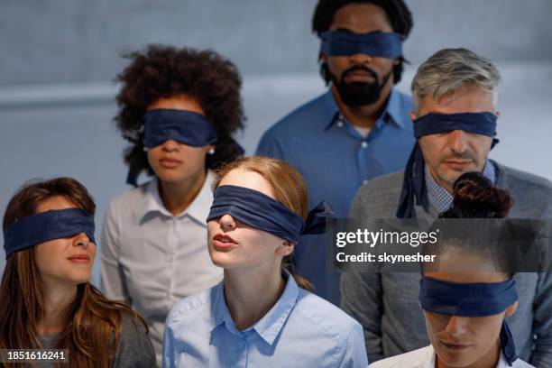 no one can see the light! - blindfold stock pictures, royalty-free photos & images